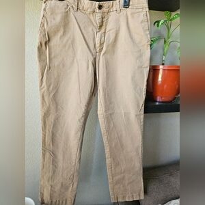 Cremieux Mens Relaxed fit Khakis 36x32 Tan